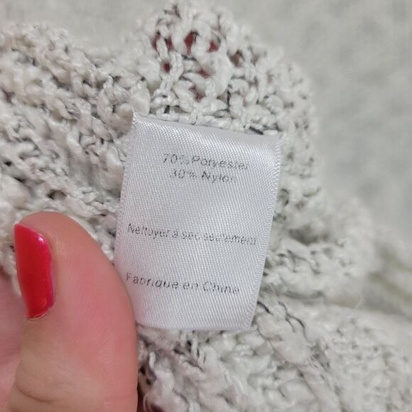 Lush Gray Knit Oversized Cowl Neck Sweater - Picture 9 of 9